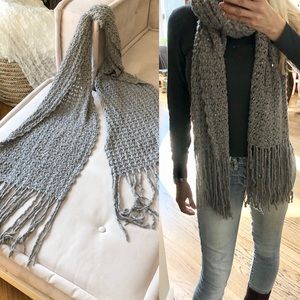 Sequin Gray Do Everything in Love Scarf